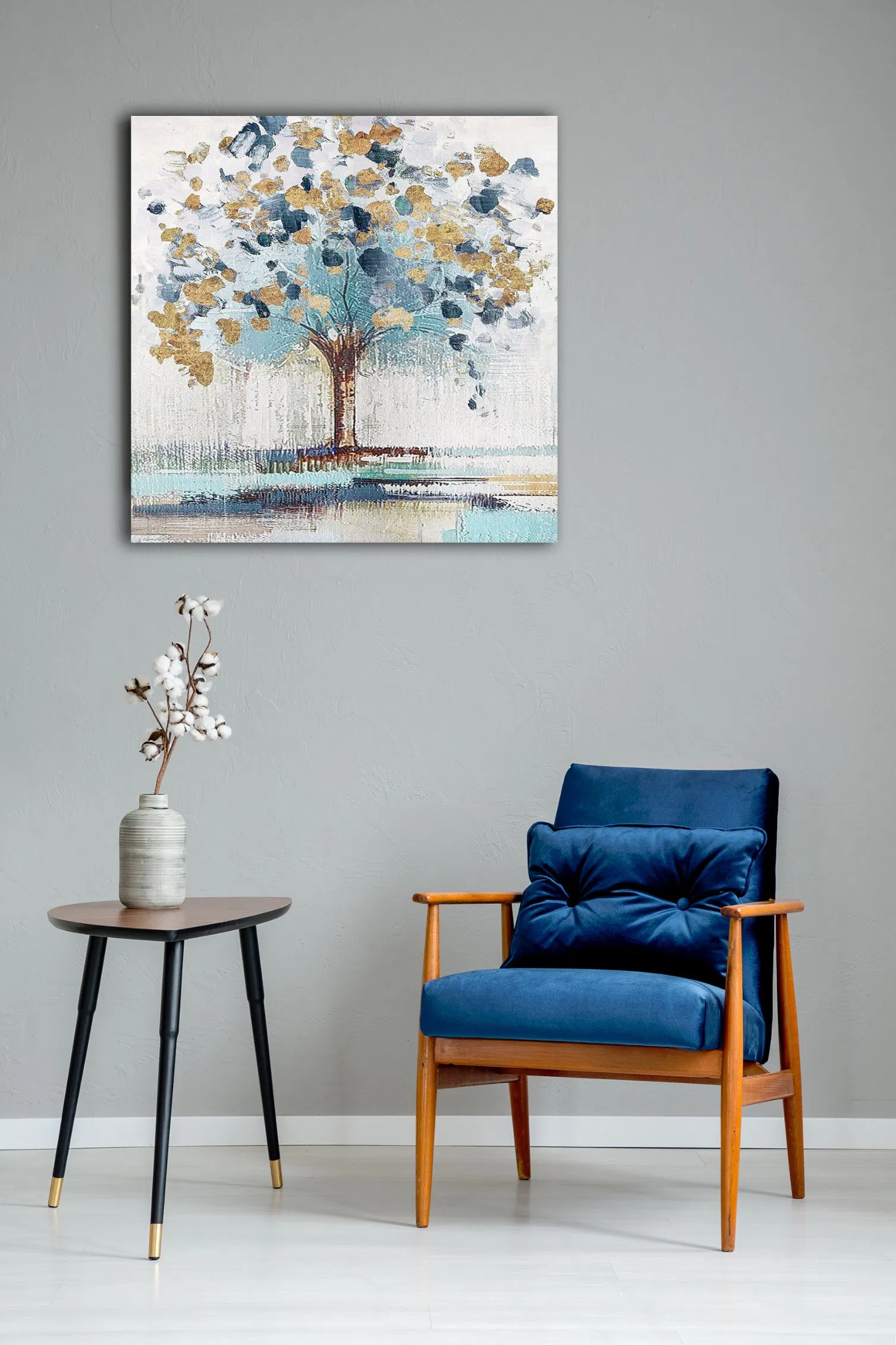 Canvas Art. Gold Apple Trees Oil Paintings for Home Decoration. Ol-200701 Size 36X36 Inch