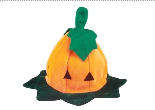 Carnival Party Lighted Yellow Pumpkin Halloween Bucket Cap Hat