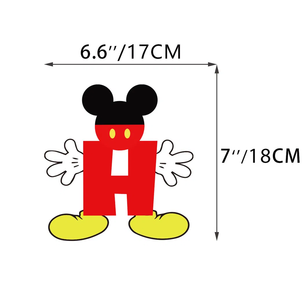 Cartoon Mickey Birthday Banner Mickey Minnie Party Decorations