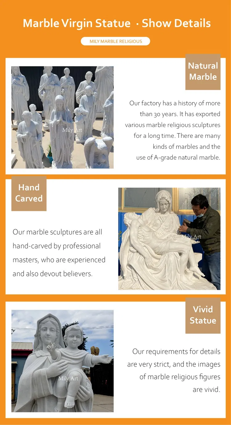 Catholic Church Classic Life Size Marble Jesus with Children Statue