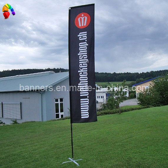 Cheap Advertising Swooper Banner Flag with Pole Stand