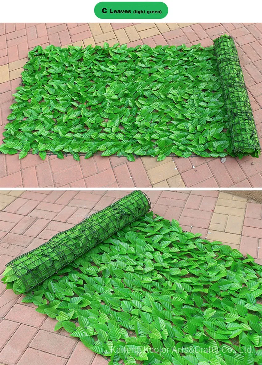 Cheap Artificial IVY Leaves Panels Wholesale Artificial Plant Hedge Fence for Garden Decoration