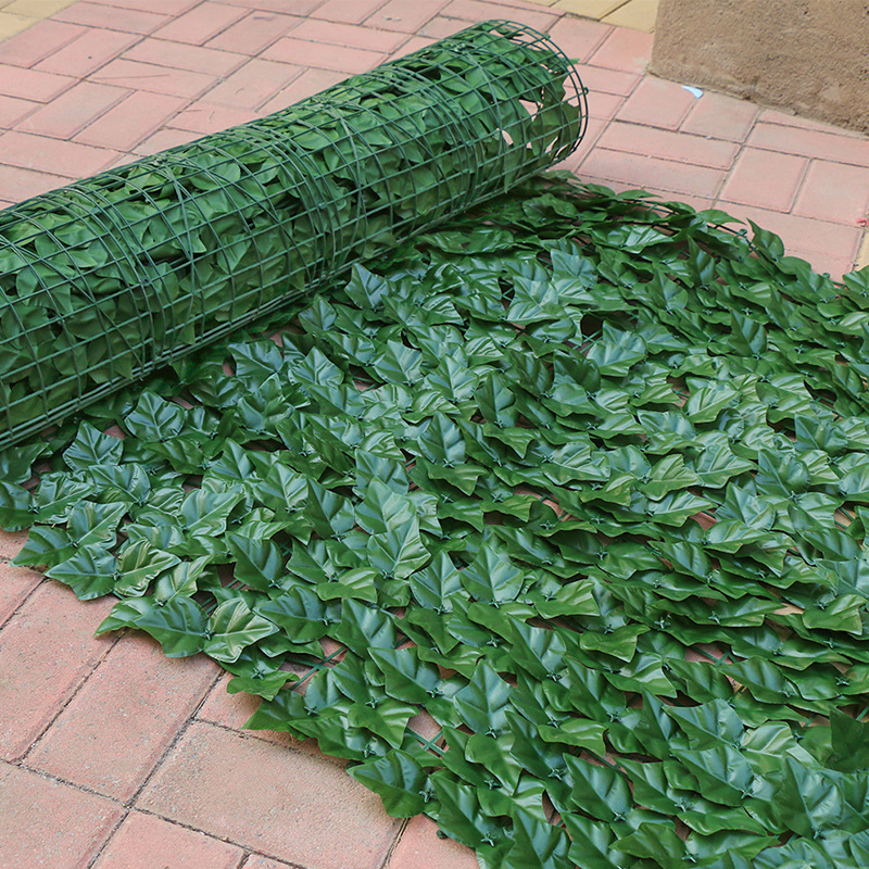 Cheap Artificial IVY Leaves Panels Wholesale Artificial Plant Hedge Fence for Garden Decoration