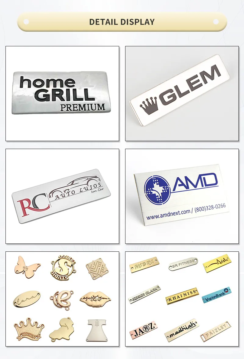 Cheap Custom Name Badge Wholesale Metal Zinc Alloy Nameplate