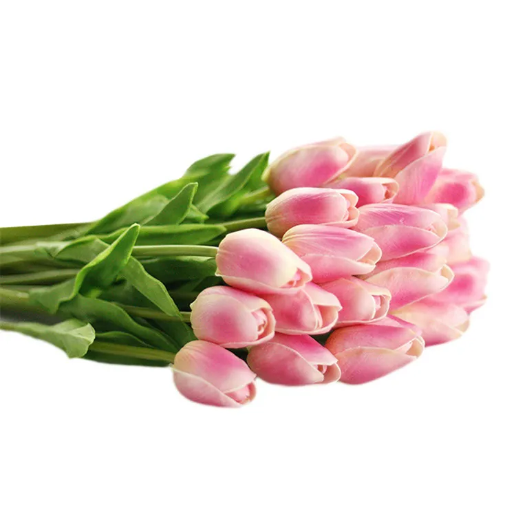 Cheap Home Decorations Artificial Colorful Flower PU Tulip