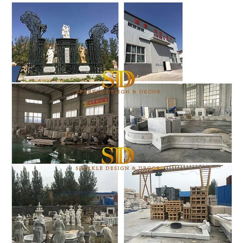 China Factory Hand Carved White Marble Indian Lord/Goddess Statue for Big Temple in India