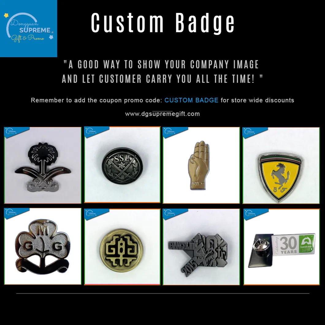 China Factory Wholesale No Minimum Personalized Logo Hard Soft Enamel Custom Metal Lapel Pins for Clothes