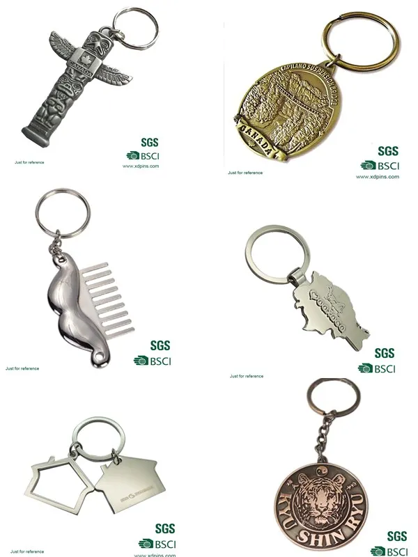 China Maker Custom Shopping Cart Token Coin Keychain