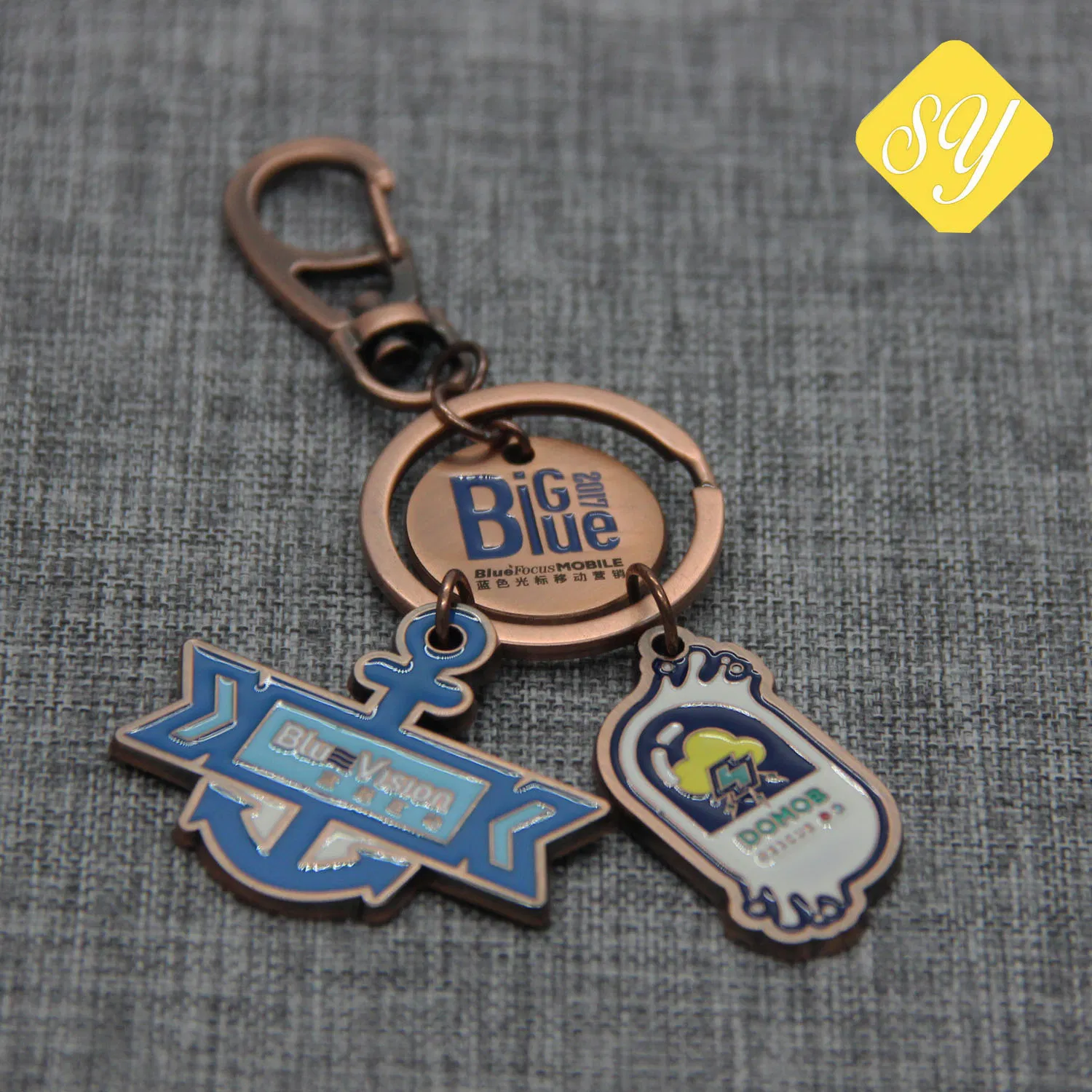 China Maker Custom Shopping Cart Token Coin Keychain