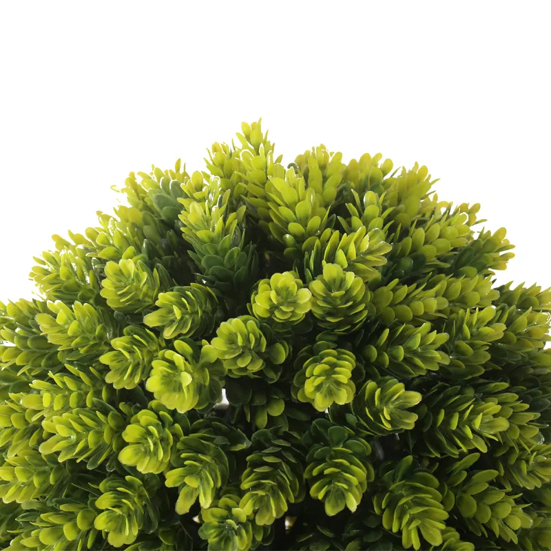 China Supplier Home Decor Boxwood Bonsai Tree for Outdoor Garden Artificial Grass Ball Potted Topiary Plant Greenery for Indoor
