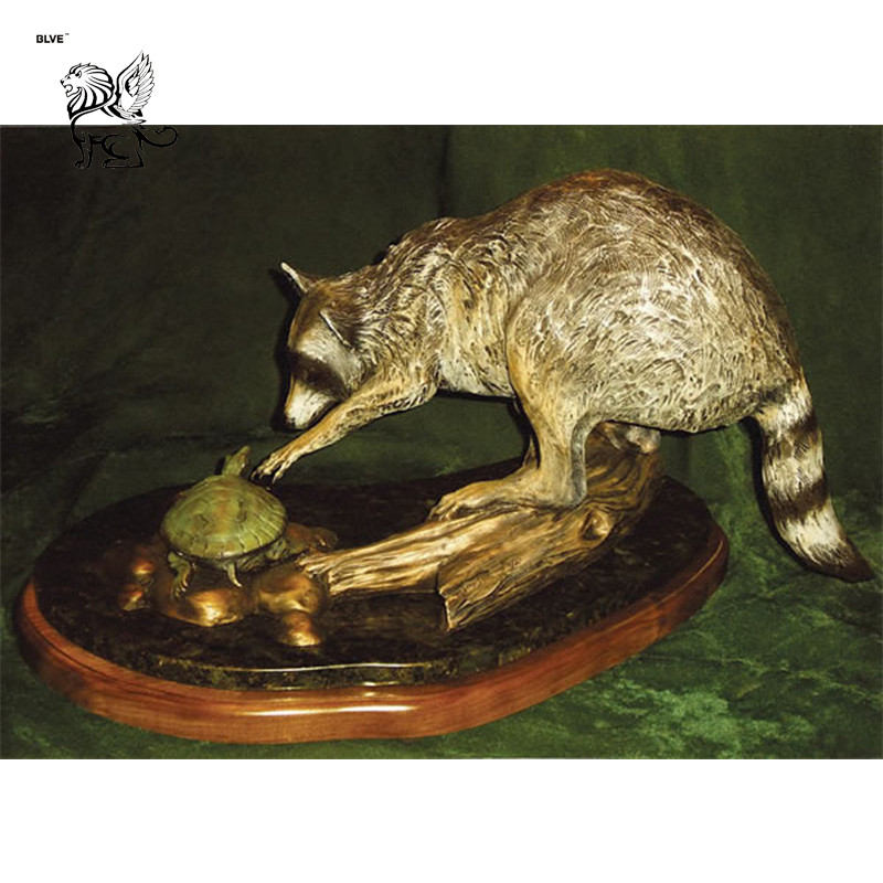 China Supplier Home Decoration Little Dog Bronze Animal Sculpture Basc- 089