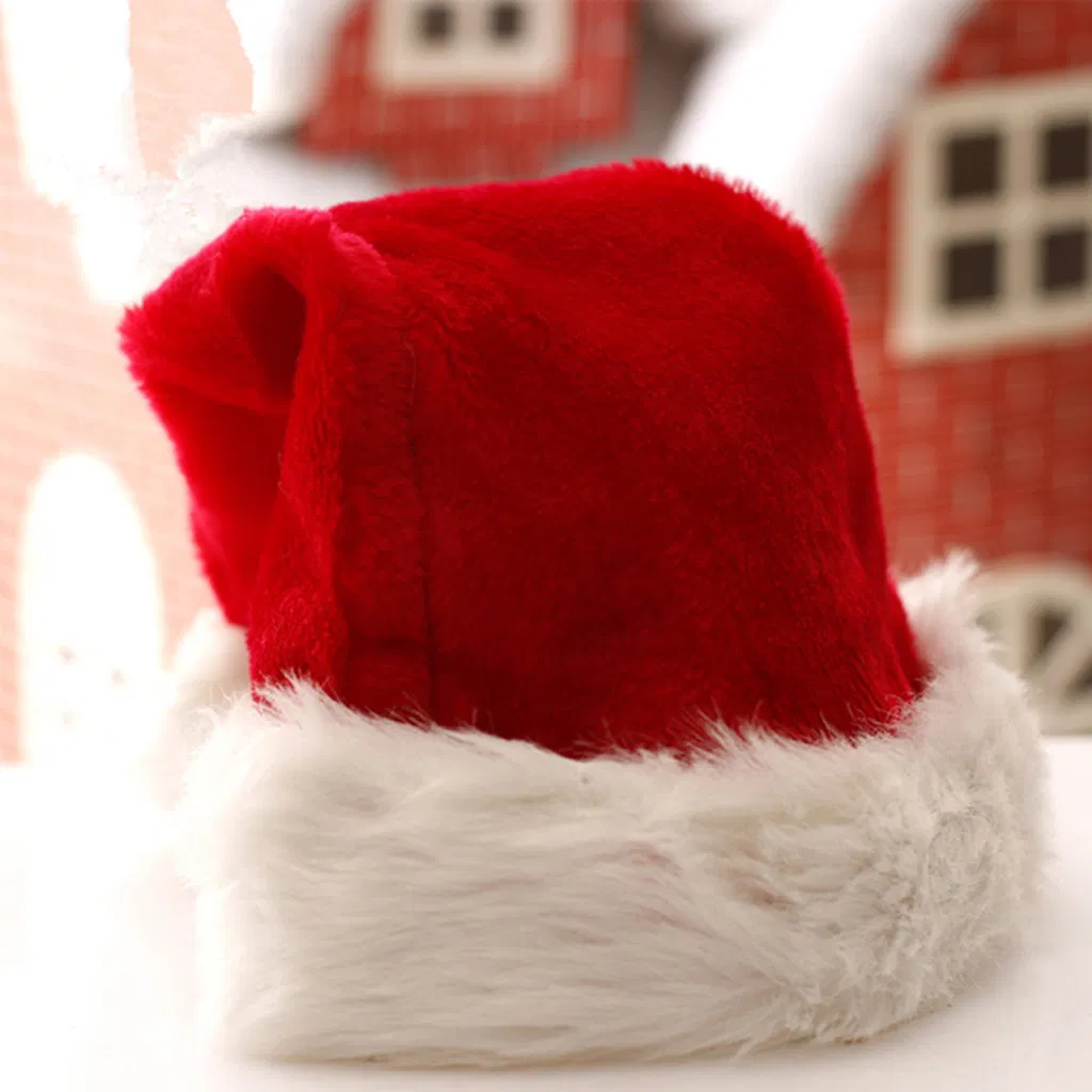 Christmas Cap Thick Ultra Soft Plush Cute Santa Claus Fancy Dress Hat Christmas Hats Suitable for Both Adults and Children #20