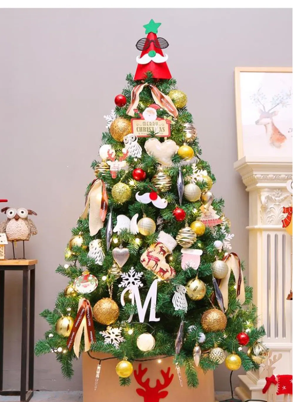 Christmas Decoration 20cm Different Styles Christmas Tree Table Ornament Small Tree Mini Christmas Tree 1.5m