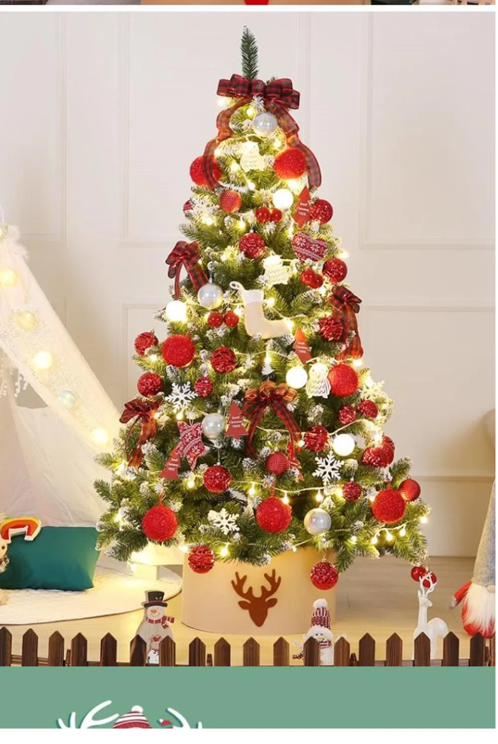 Christmas Decoration 20cm Different Styles Christmas Tree Table Ornament Small Tree Mini Christmas Tree 1.5m