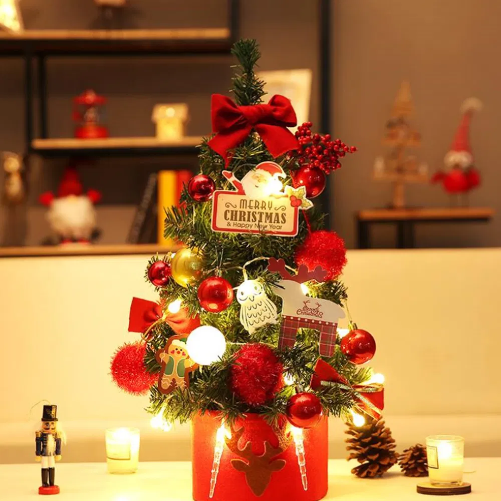 Christmas Decoration 20cm Different Styles Christmas Tree Table Ornament Small Tree Mini Christmas Tree 1.5m