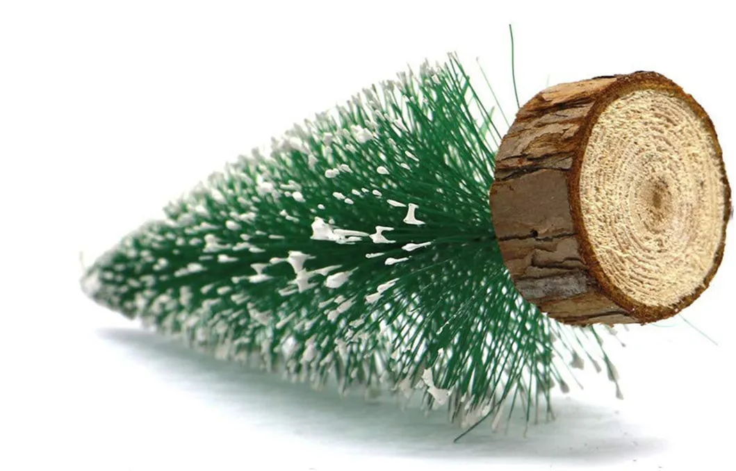 Christmas Decorations LED Light Pine Needle Mini Christmas Tree