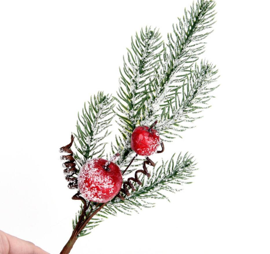 Christmas Ornament Christmas Decoration Sticky Snow Berry Plastic Christmas Cuttings