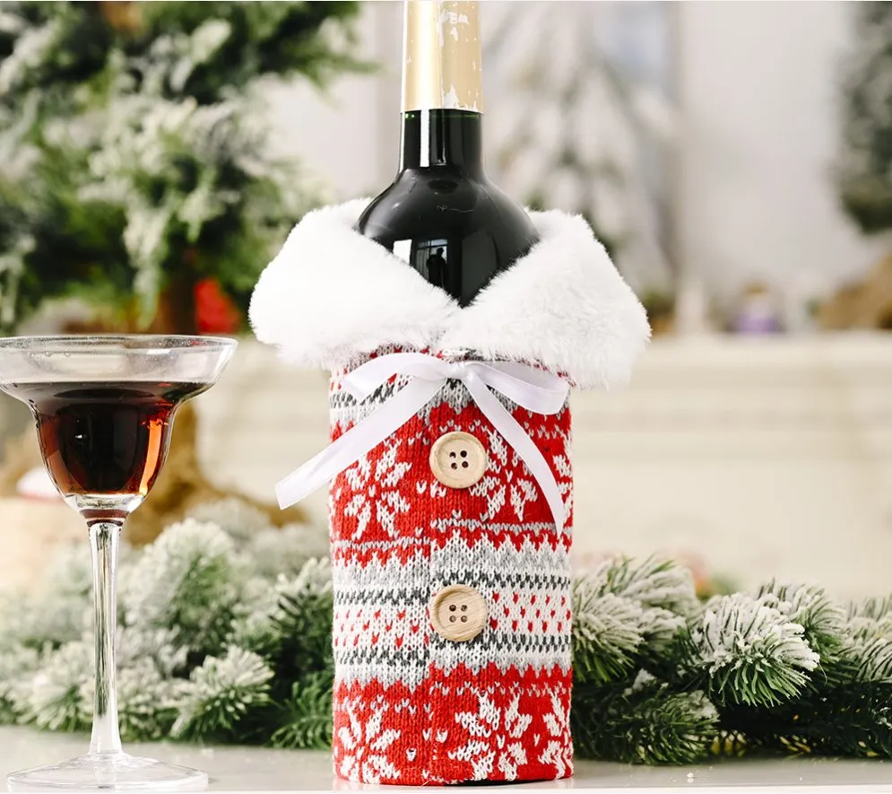 Christmas Ornament Knitting Buttons for Christmas Decorations