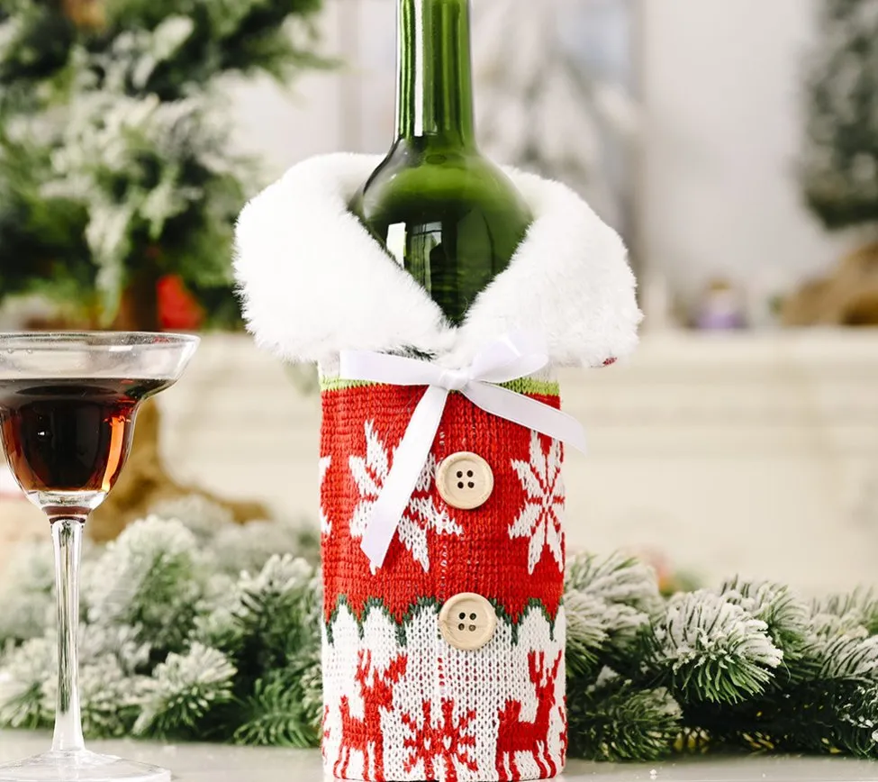 Christmas Ornament Knitting Buttons for Christmas Decorations