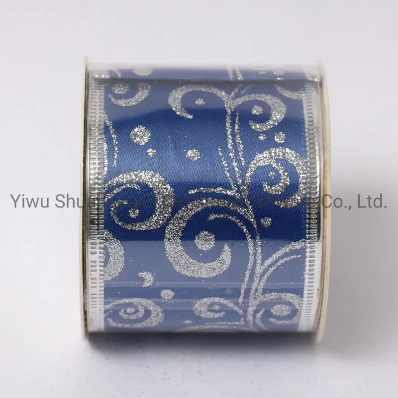 Christmas Ribbon Decor for Holiday Wedding Party Decoration Supplies Hook Ornament Craft Gifts