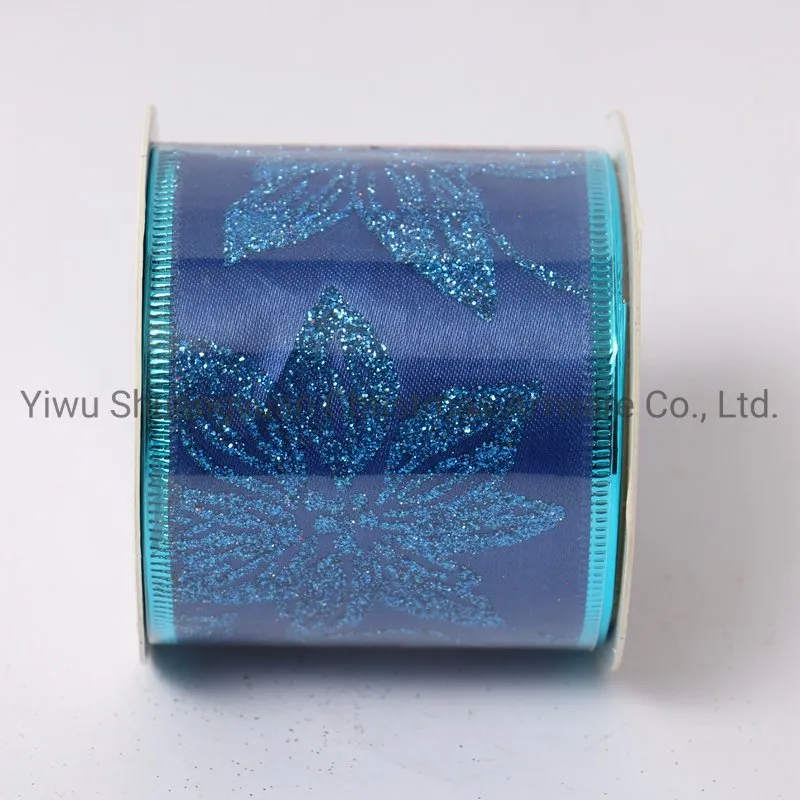 Christmas Ribbon Decor for Holiday Wedding Party Decoration Supplies Hook Ornament Craft Gifts