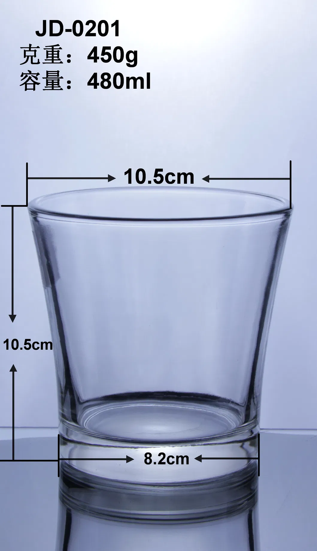 Clear Transparent Empty Candle Holder for Votive Candler Jars