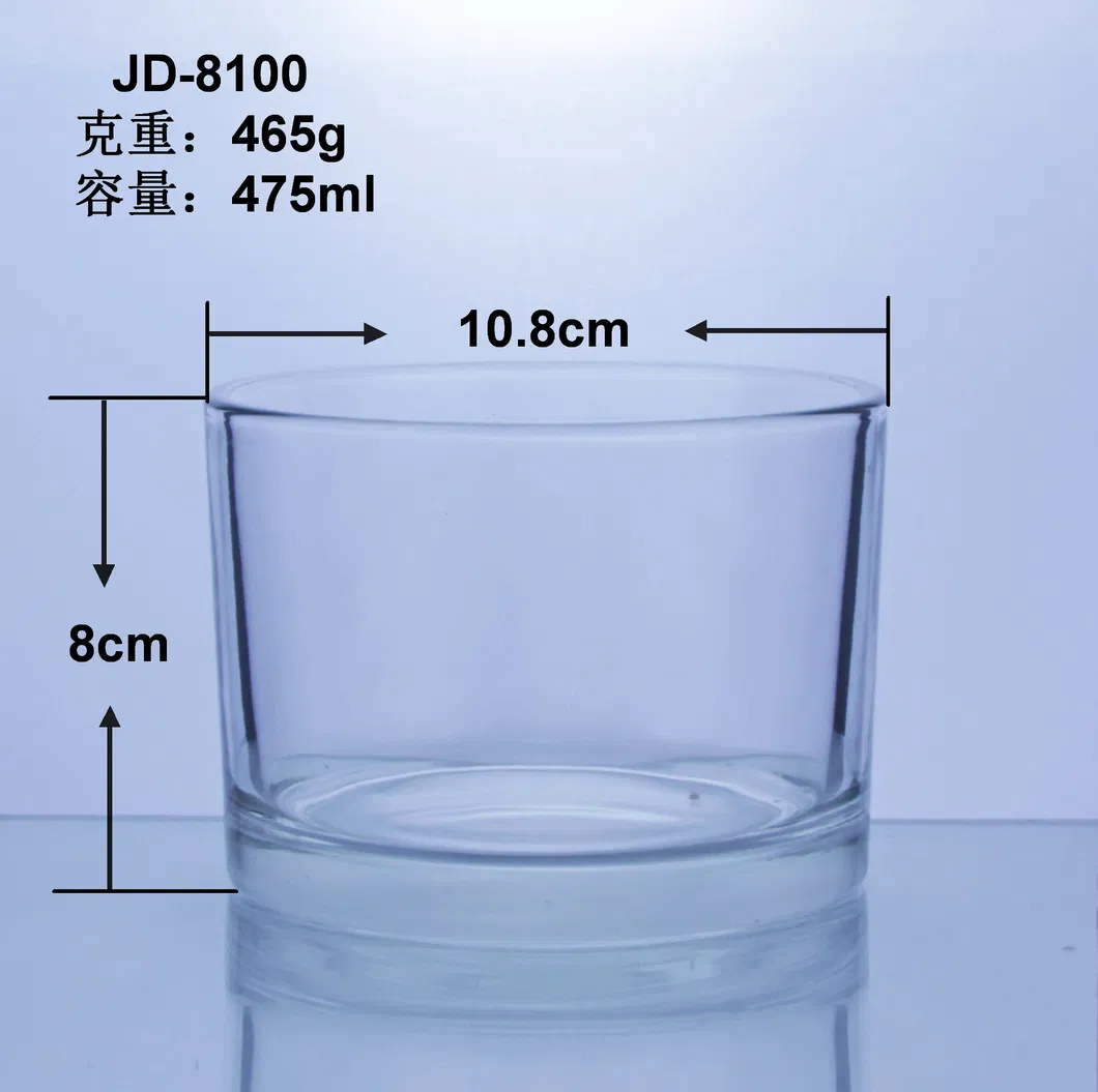 Clear Transparent Empty Candle Holder for Votive Candler Jars