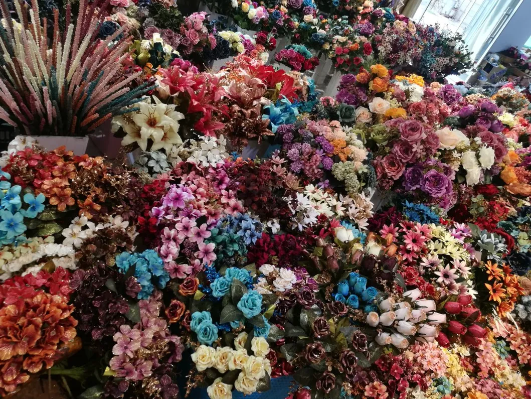 Colorful Artificial Flower Single Dehlia Stem Fake Silk Simulation Dandelion for Home Decoration