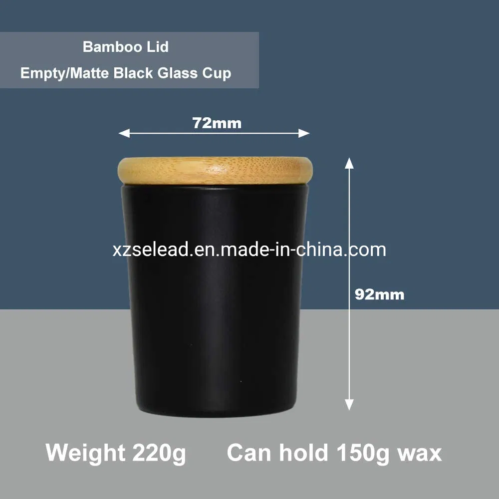 Custom 200ml 10 Oz 14oz Frosted Iridescent Matte White Candle Jars with Wooden Metal Bamboo Lid