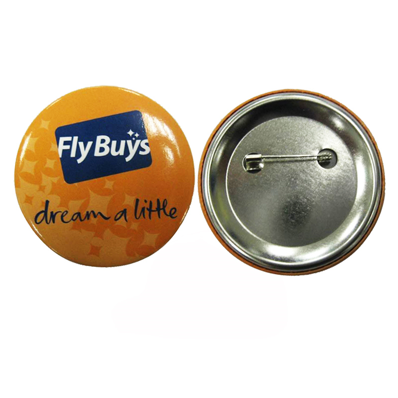 Custom Blank Round PVC Reflective Packaging Centenary Dinner Souvenir with Safety Pin From Chinacustom Bio Party Tin Button Badge
