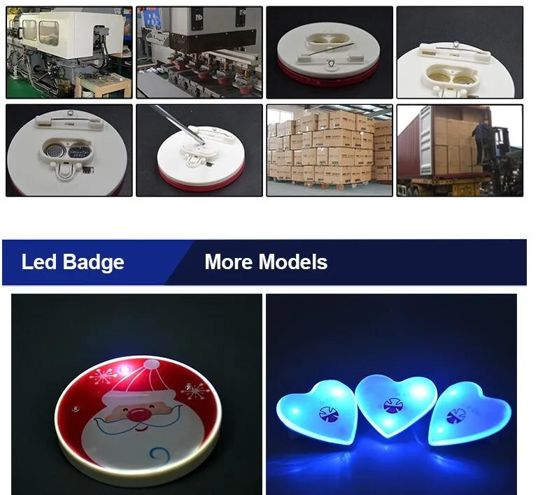 Custom Blinking LED Flashing Pin Badge Manufacturer, Supplier