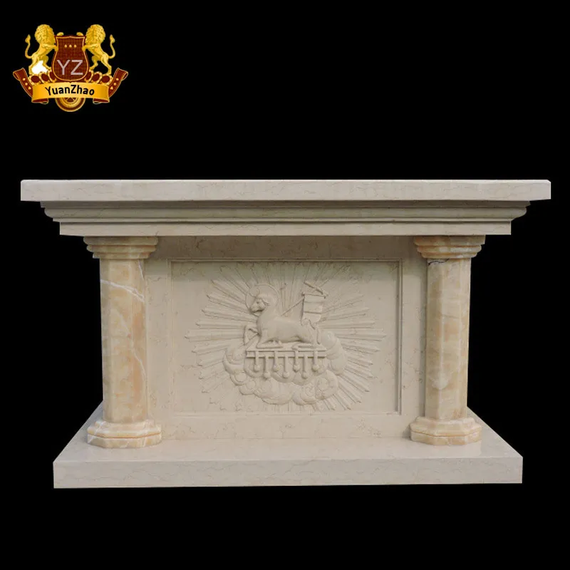 Custom Carved Marble Altar Table Catholic Reglious Church Altar