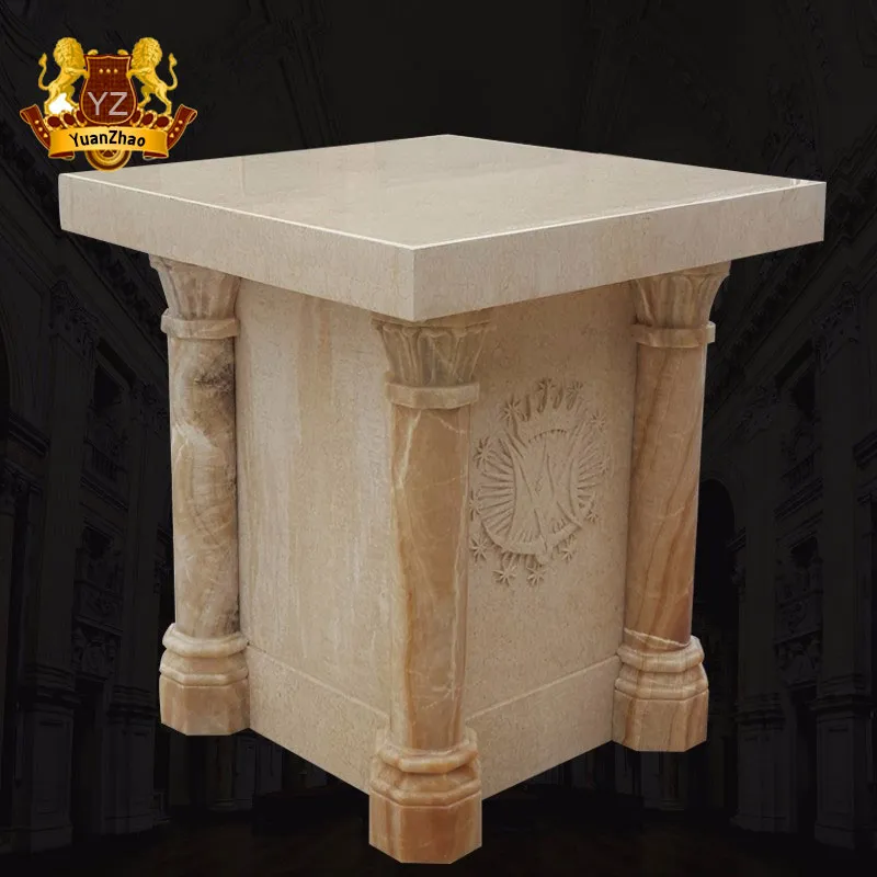Custom Carved Marble Altar Table Catholic Reglious Church Altar