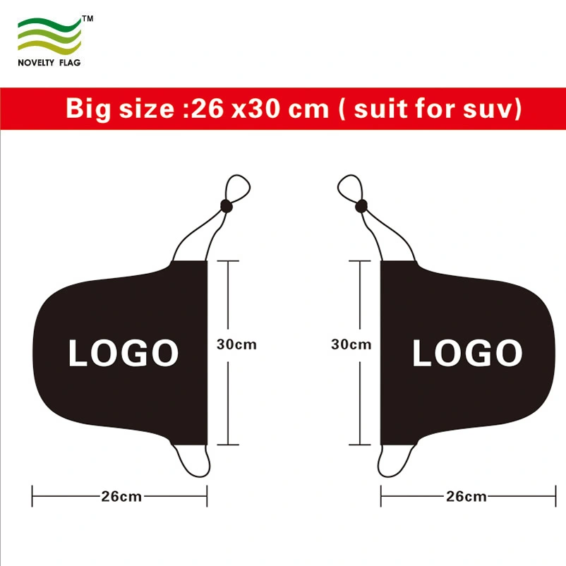 Custom Logo Printing Spandex Polyester Advertising Car Mirror Covers/Socks (B-NF13F14020)