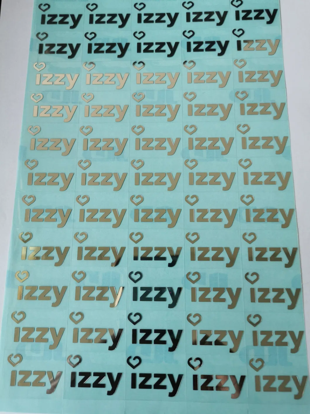 Custom Pet/Stainless Steel/Aluminum/Nickel Logo with Backside Adhesive