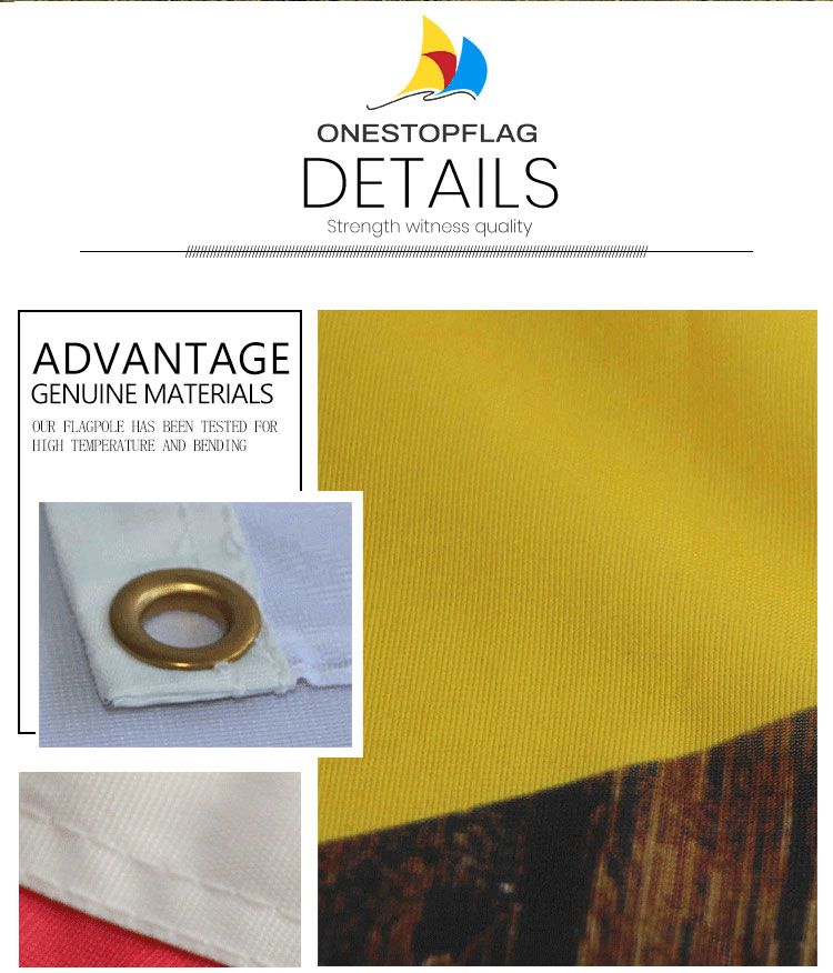 Custom Polyester Directed Printed Flags 100d Woven National Flags