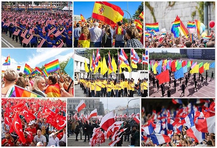 Custom Swooper Bow Knife Wing Flying Advertising Banner Blade Beach Feather Football Pole Stainless Steel American Shirt T Shirt Men Golf Arden Flag