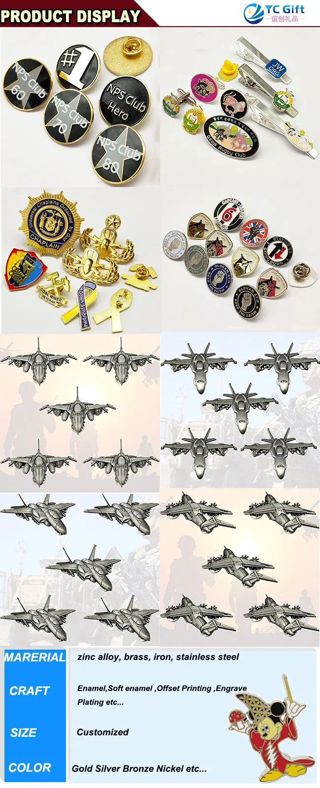 Custom Zinc Alloy Enamel Cartoon Badges Anime Memorial Promotional Gift Emblem Fashion Personalized Kid Clothing Accessories Woven Lapel Pin with Design Logo