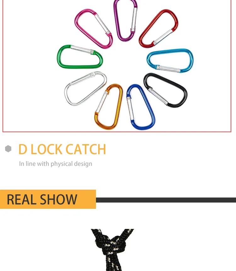 Customer Logo Fashion Aluminum Keychain Carabiner