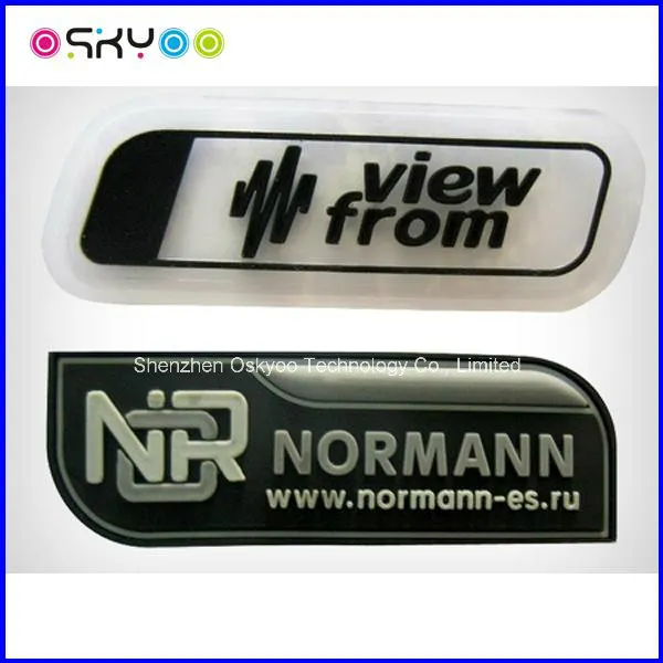 Customize 3D PVC Rubber Trade Mark for Garment Hats Shoes Bags