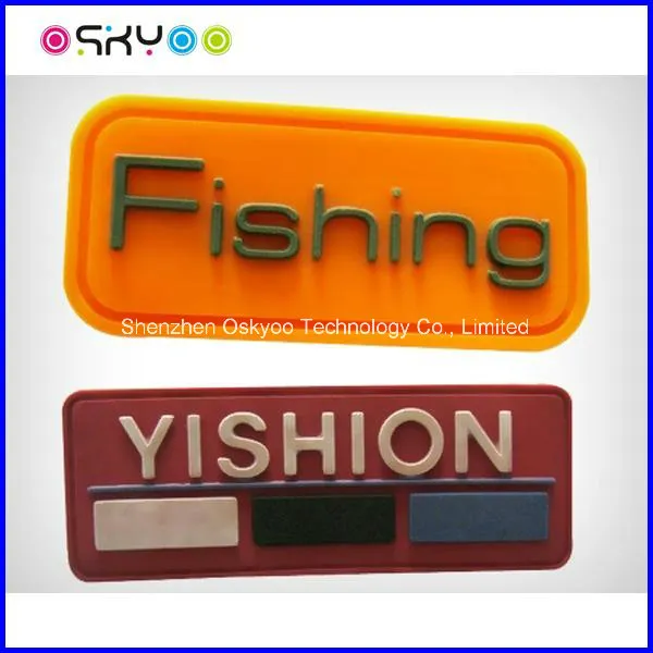 Customize 3D PVC Rubber Trade Mark for Garment Hats Shoes Bags