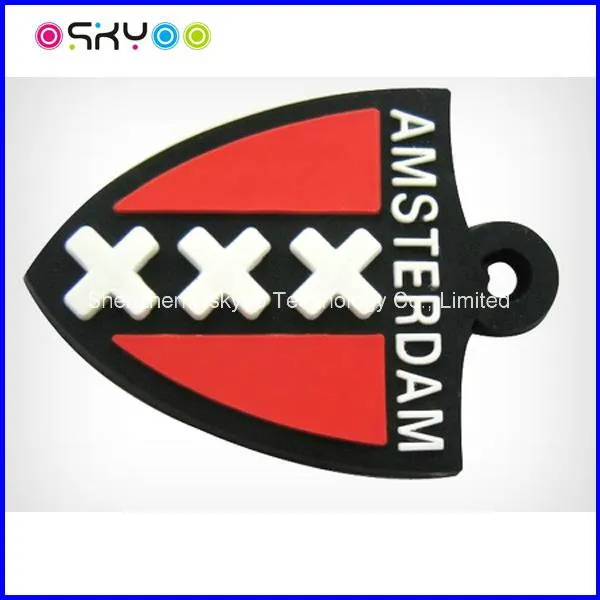 Customize Brand Logo PVC Silicone Trademark for Clothing Garment Label