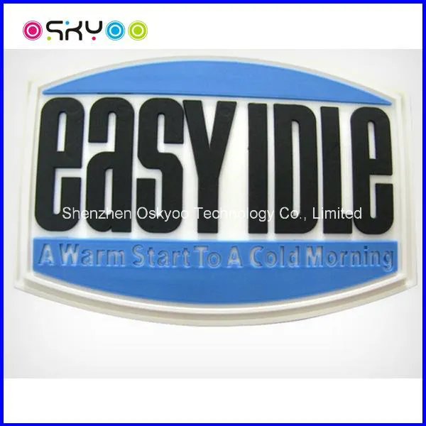 Customize Brand Logo PVC Silicone Trademark for Clothing Garment Label