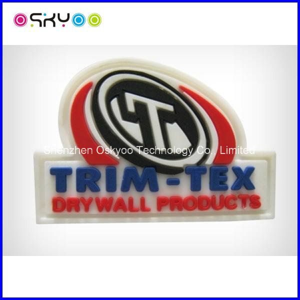 Customize Brand Logo Soft PVC Silicone Trademark Label