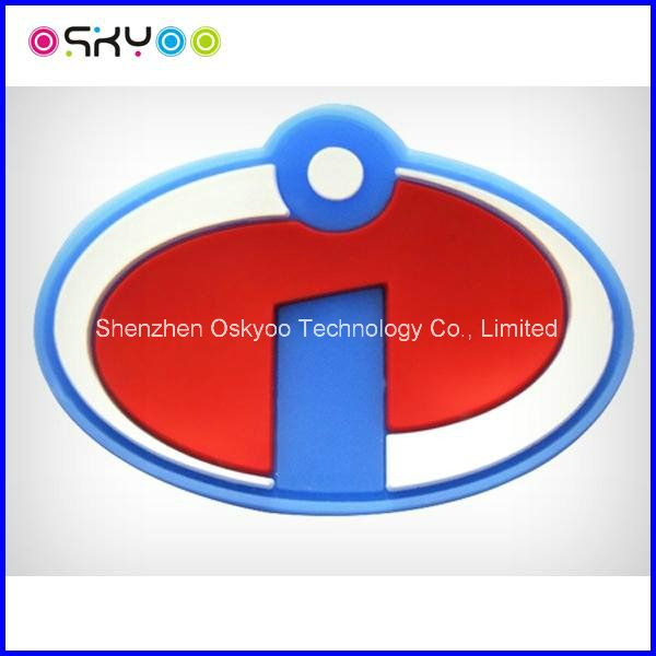 Customize Brand Logo Soft PVC Silicone Trademark Label
