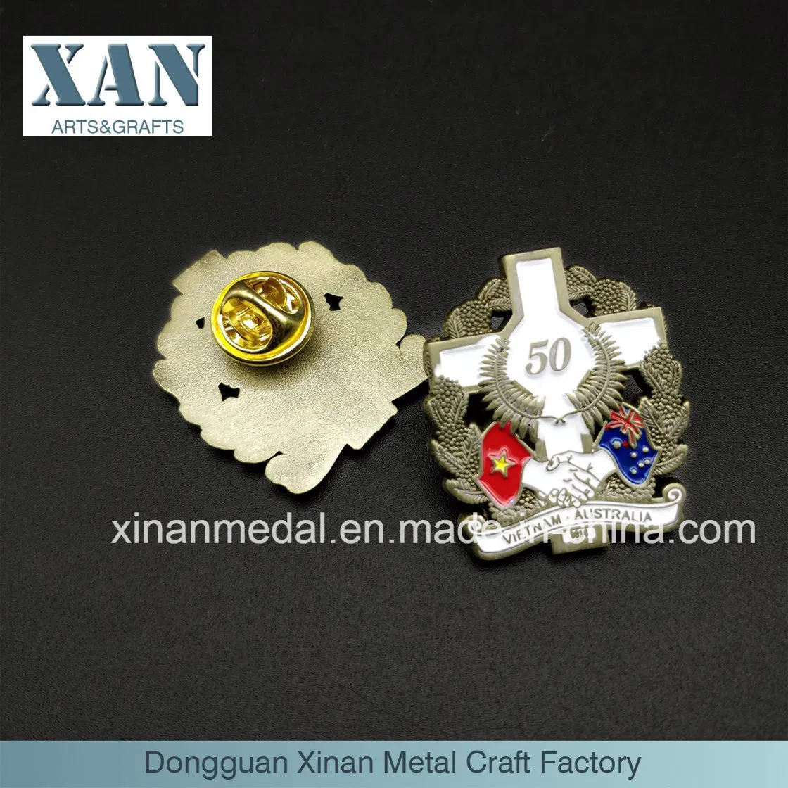 Customized Metal Soft Enamel Pin Badge.