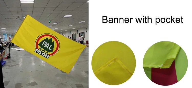 Customized Outdoor Wall Polyester Fabric 3X5FT Mexican Flag Banner for Advertising