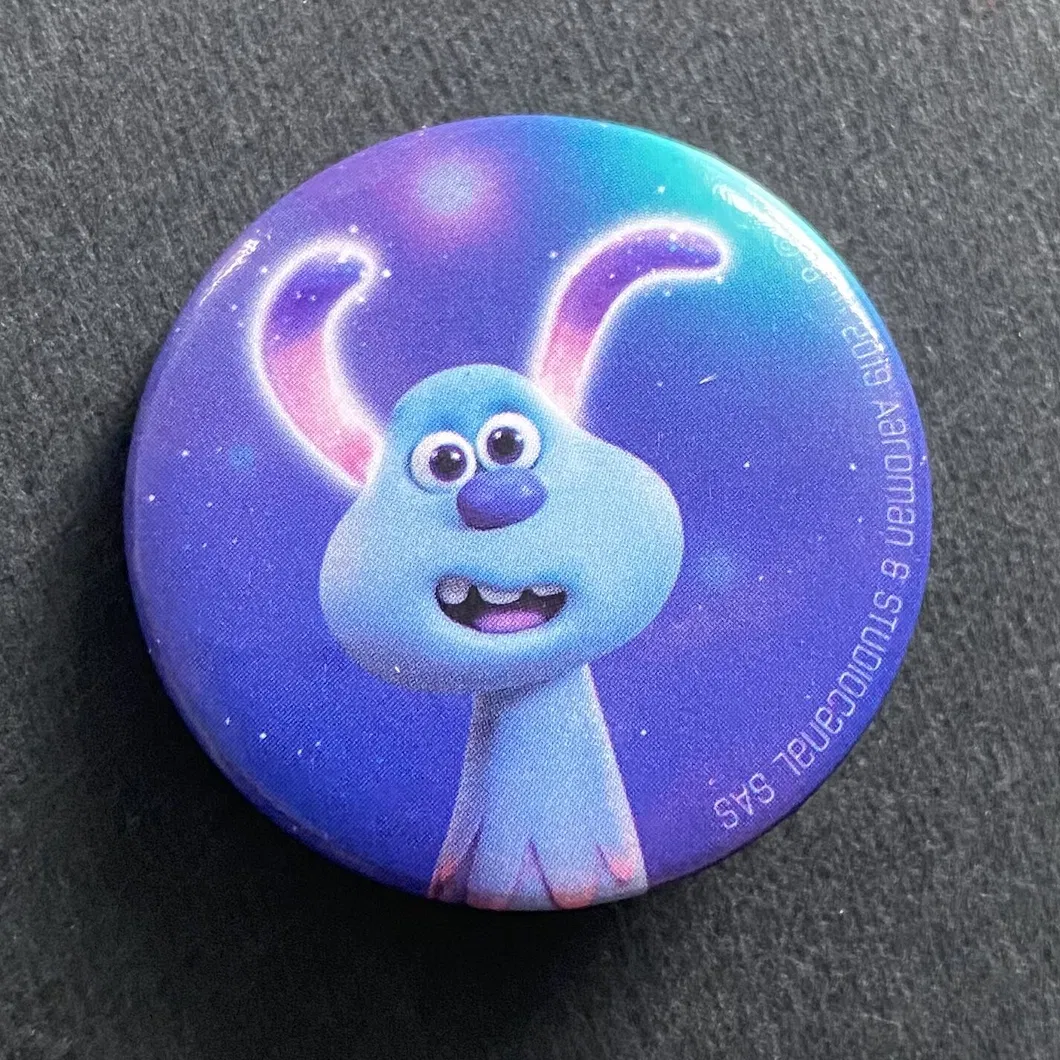 Cute Cartoon Characters Ansteck-Buttons Shaun and Schaf Tinplate Pin