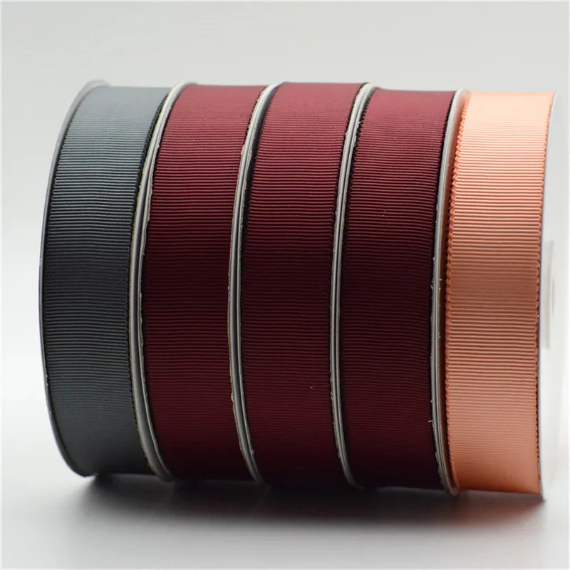 Decoration Wholesale Polyester Solid Color Grosgrain 1 Inch