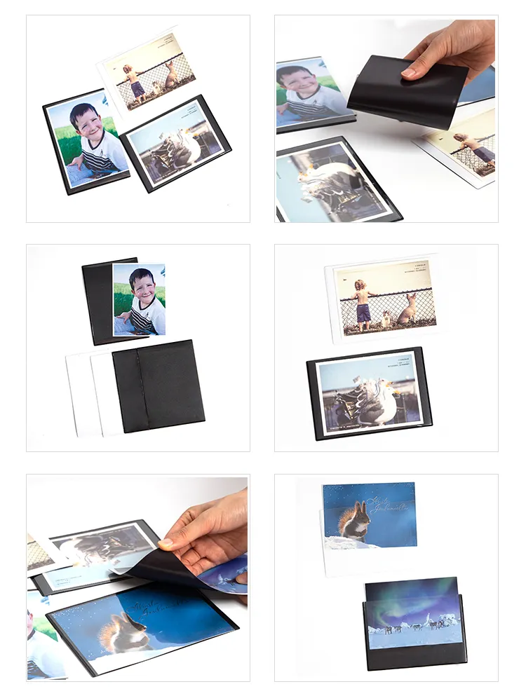 Decorative Magnetic Photo Frame 5X7 Fridge Magnet Magnetic Photo Pocket 4X6